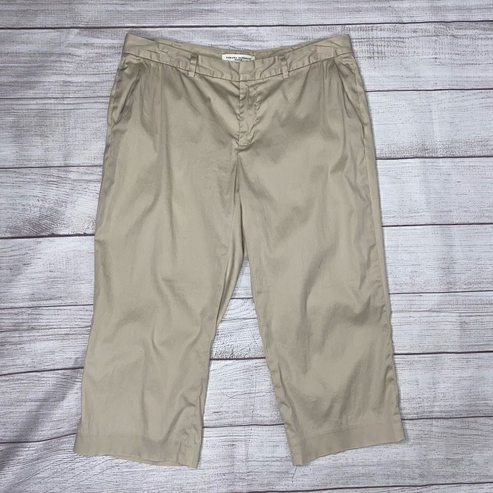 Banana Republic Martin stretch khaki capris women sz 4